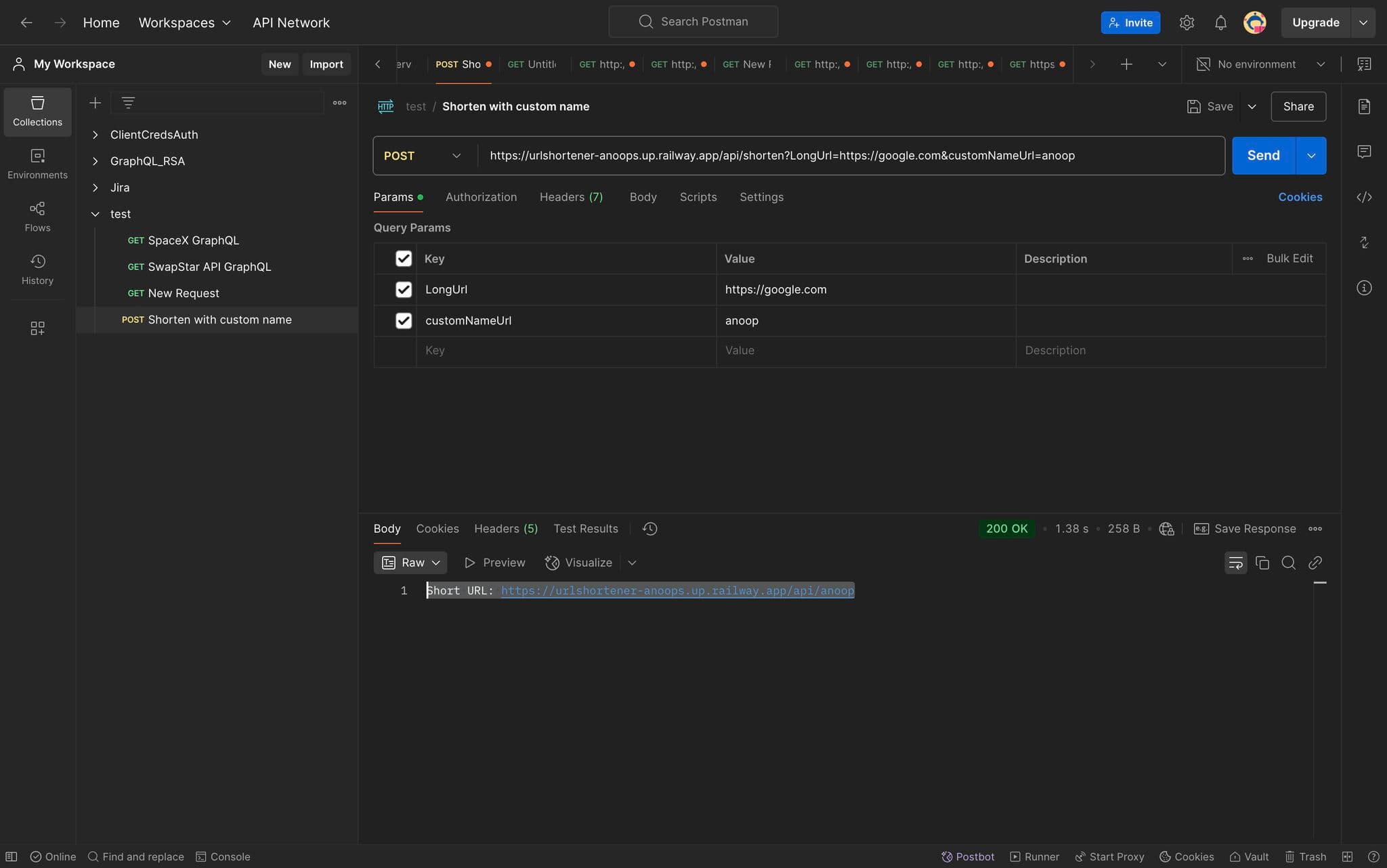 URL Shortener - Project
